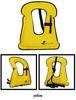 Adult & Children's Quick Inflatable Buoyancy Vests for Surfing, Rafting & Swimming