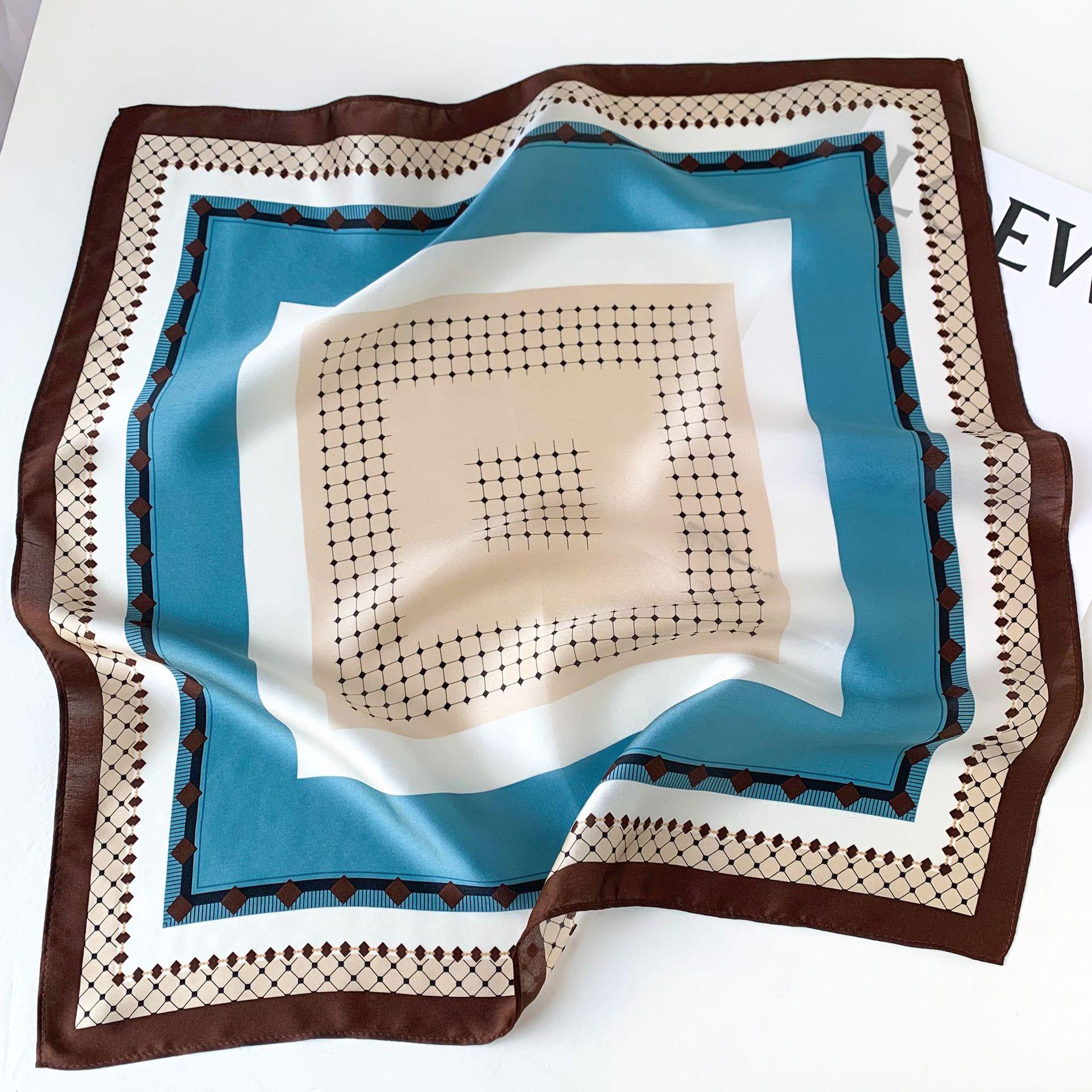 

53 * 53 см шелковичный маленький квадратный шарф многофункциональный профессиональный модный декоративный шелковый шарф для весны и осени теплая шаль 53*53cm