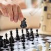 Portable Plastic International Chess Medieval Entertainment Board Game Set Black & White
