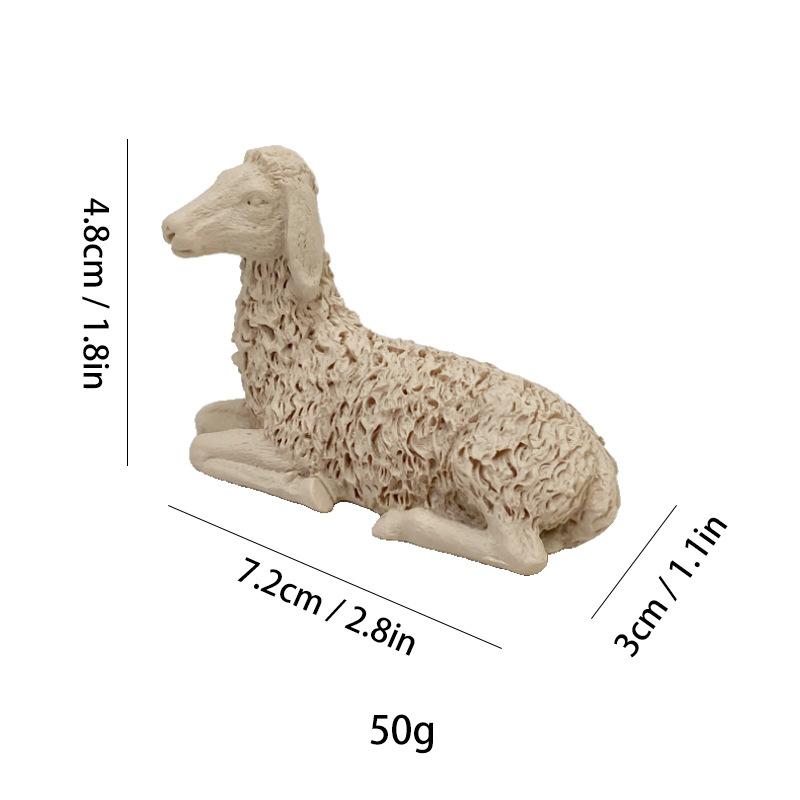 Simulated Human Figure Sculpture Christ Catholicism Shepherd Angel Resin Handicrafts Jesus Home Decoration Ornaments