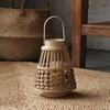 Chinese Bamboo & Rattan Woven Lantern: Handheld & Desktop Lantern for Festival Decor and Atmosphere