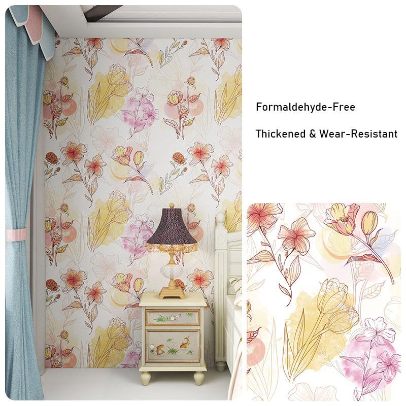 Decorative Printed Extra Thick Durable Wall Stickers Self Adhesive Waterproof Living Room Bedroom Background Wall Home Improvement