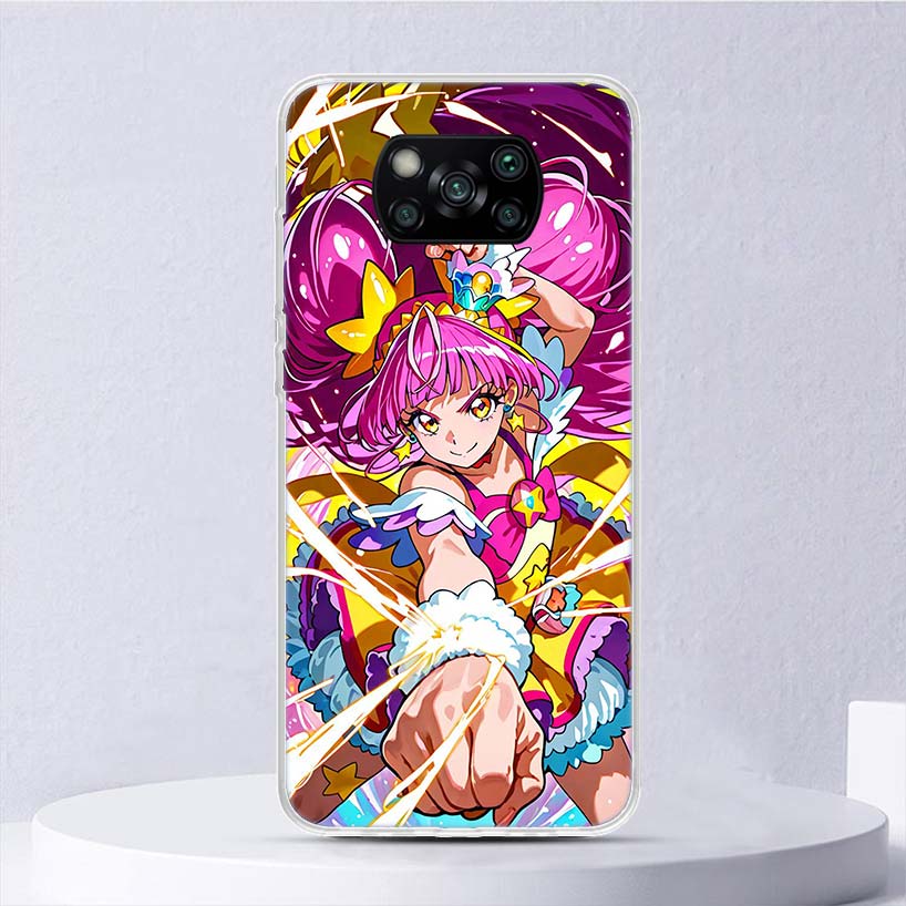 Pretty Cure Anime Soft Case For Xiaomi Poco X7 X6 X5 X4 X3 Nfc F7 Ultra F6 F5 Pro Phone Cover F4 Gt F3 M5S M4 M3 M5 M6 Coque