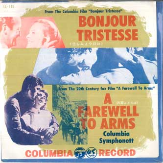 

7inch Record COLUMBIA SYMPHONETTE Bonjour Tristesse A Farewell To A LL115 COLUMBIA Japan Jazz Used