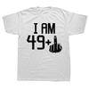 Mens 49 1 Plus Middle Finger Fifty Funny 50 Yr 50th Birthday Gift TShirt Tees Graphic Design Cotton Man Tshirts Design