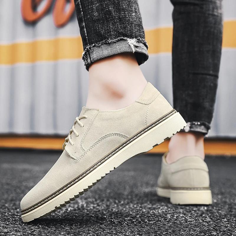 Модная мужская повседневная обувь на шнуровке — фото 6