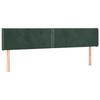 VidaXL Tête de Lit à LED Meuble de Chambre à Coucher Accessoire de Lit Double Tête de Cadre de Lit Intérieur Vert Foncé 3123159
