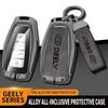 Alloy Car Key Cover Case For Geely Coolray X6 Geometry C Emgrand Global Kulrey Hawk Gx7 Okavango Smart Remote Car Accessories