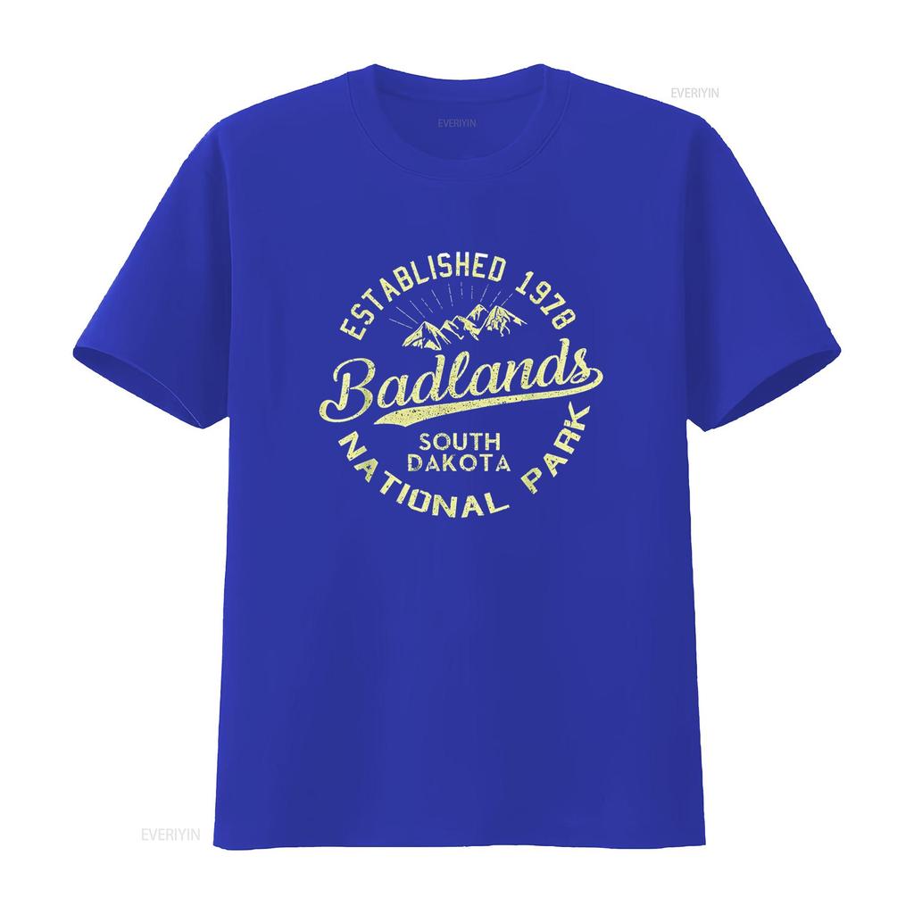Badlands Nationalpark Wandern Retro Vintage South Dakota T-Shirt vintage gewaschen dehnbar stilvoll bequem Designerkleidung
