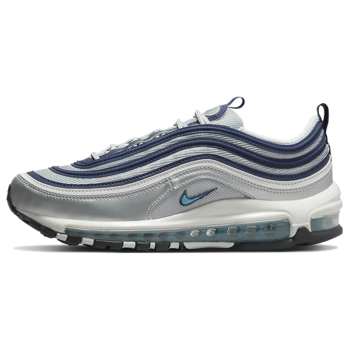 

Новые женские Nike Air Max 97 Metallic Silver Chlorine Blue DQ9131-001 36