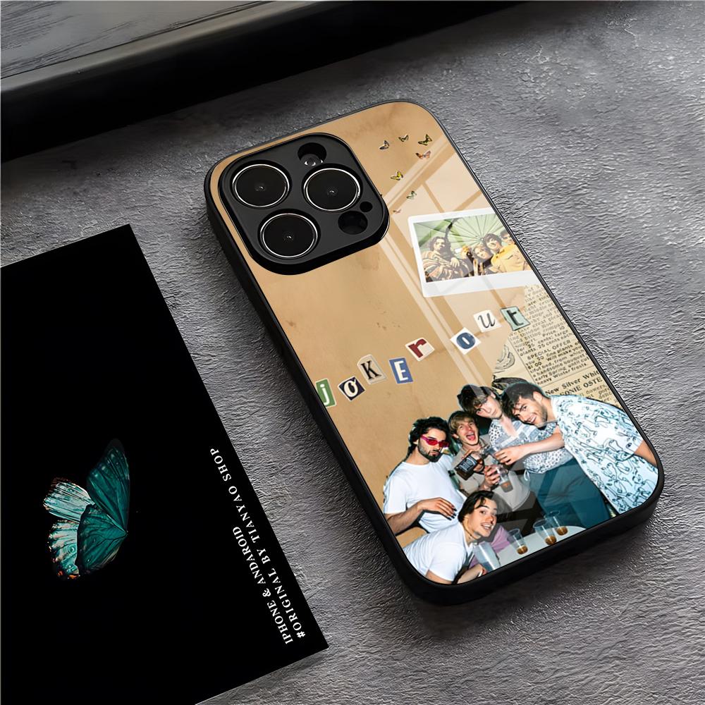J-Joker Out Band Phone Case For IPhone 17 Pro Max 15 Pro 16 14 Plus 12 13 Mini 11 Pro Shockproof Glass Cover