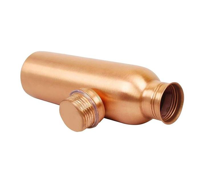 TreegoArt Copper Water Bottle 100% Pure Copper Water Bottle Leak Proof & Rust Proof for Home, School And Office - 1000 Ml Pack Of 1