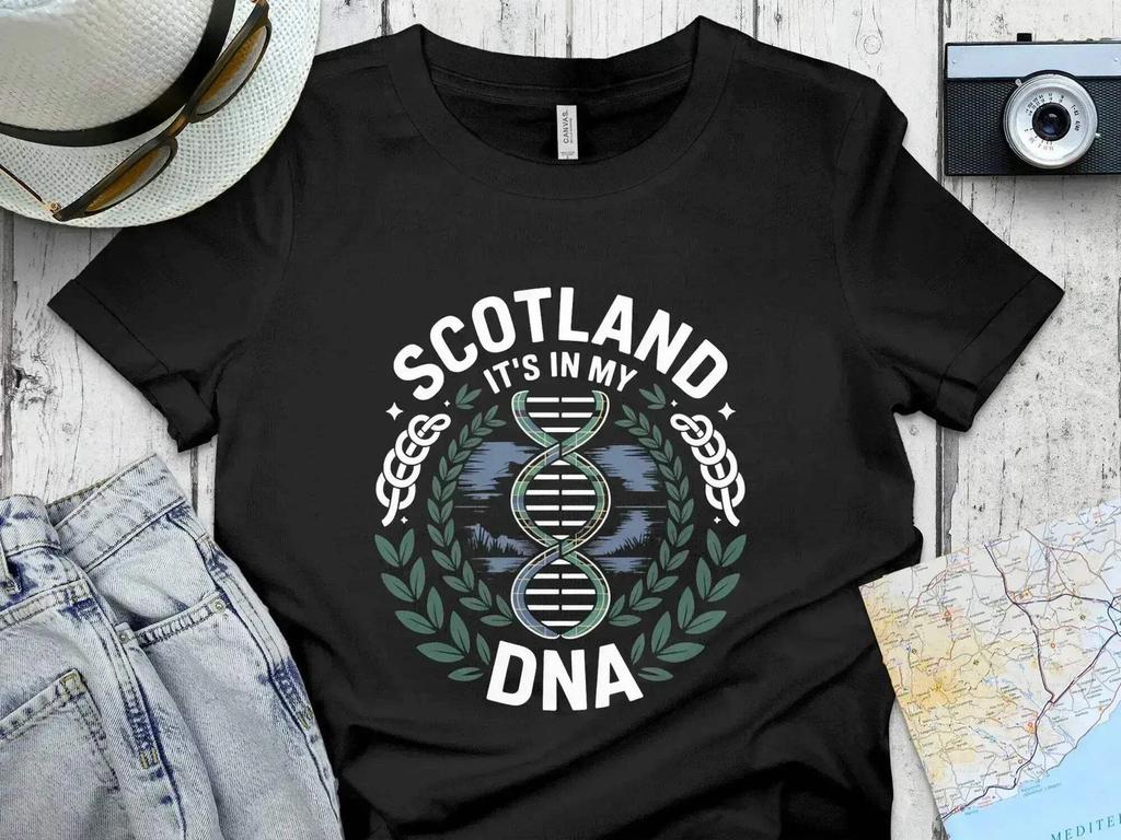 Scotland It Is In My DNA Scottish Pride Graphic T-Shirt
