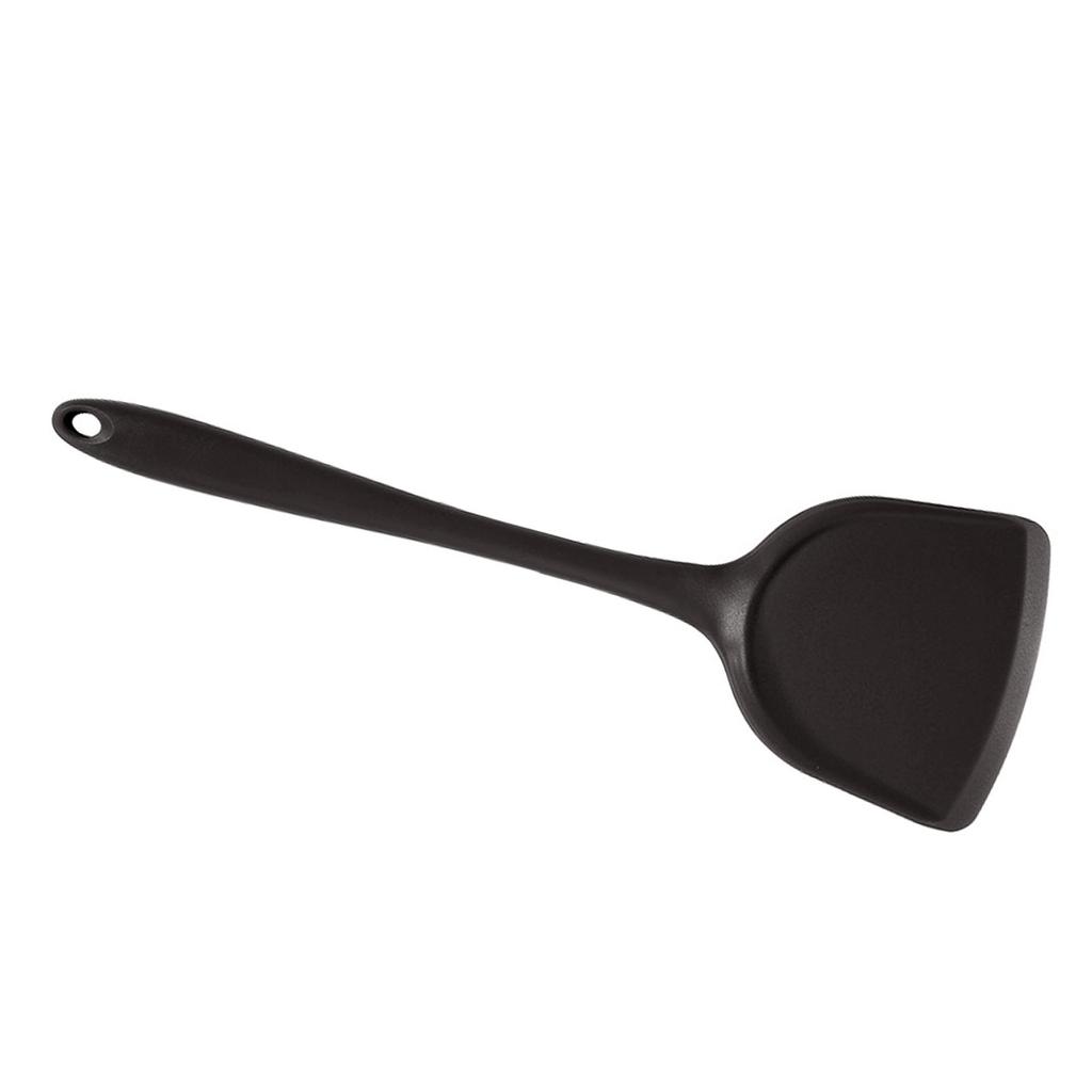 Silikon Spatula Isıya Dayanıklı Yapışmaz Mutfak Pişirme Spatulası Rahat Saplı Tencere