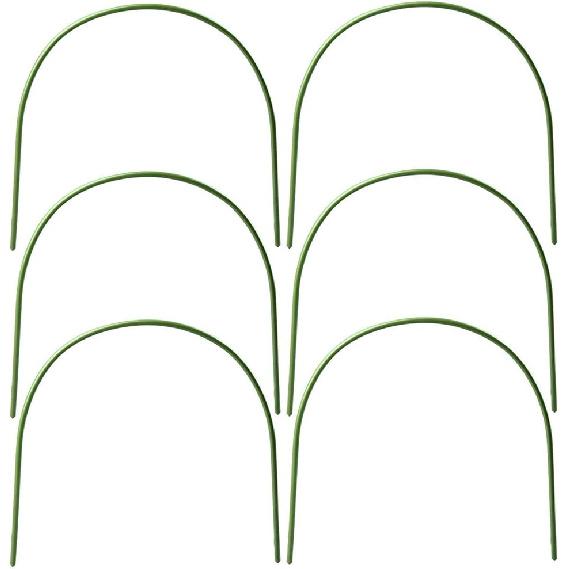 Hoops for Garden,Greenhouse Hoops Wire Tunnel Hoops with Plastic Coated Hoops for Garden Fabric,Plant Support Garden Stakes
