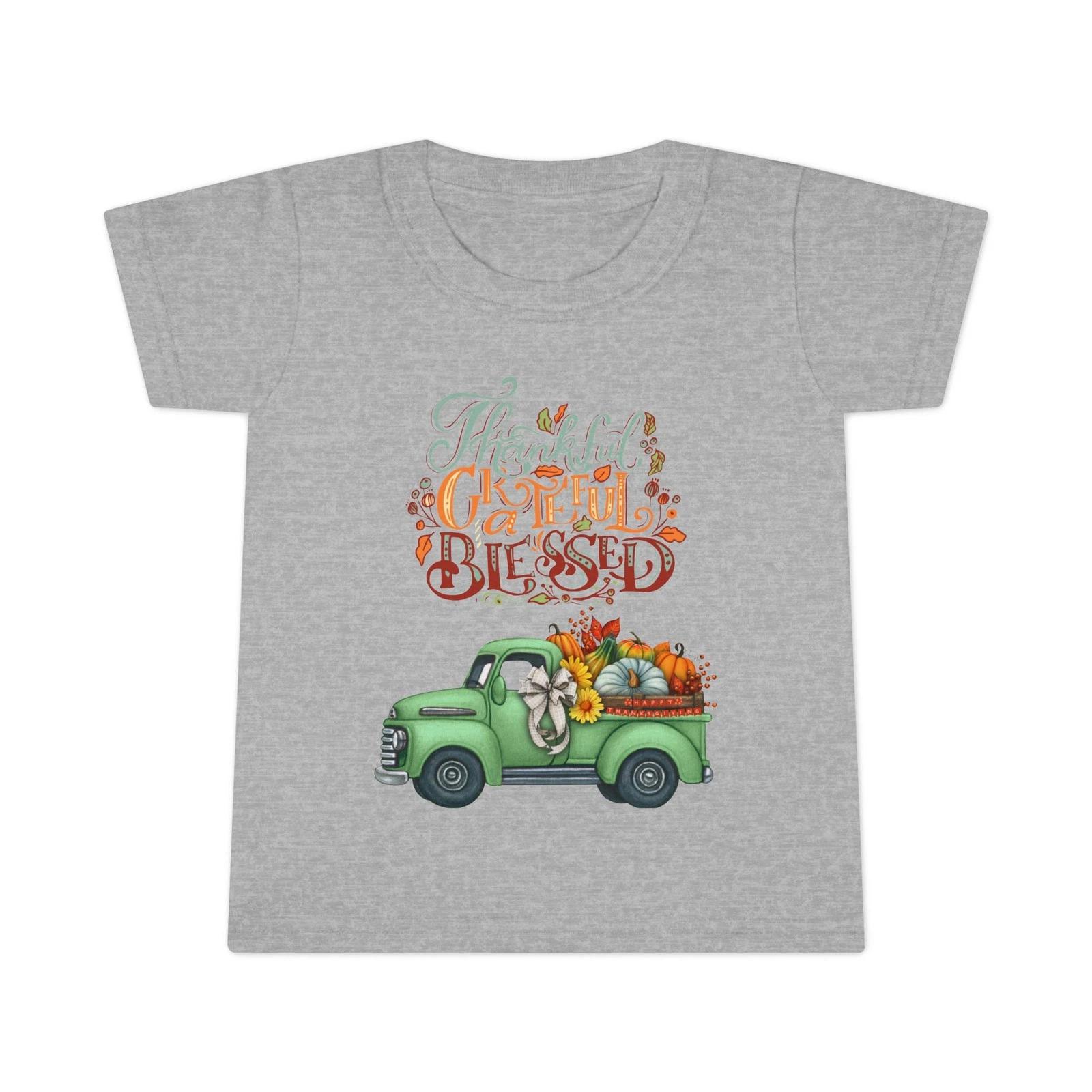 Toddler Children s Children s T Children s T-shirt - Grateful & Blessed Vintage Truck Design, Fall Apparel, 120