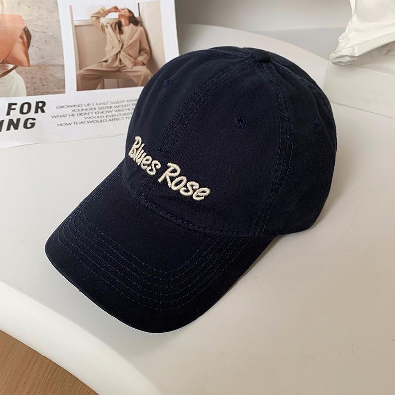 Spring and Summer Women's Versatile Trendy Baseball Cap Men's Outdoor Sunscreen Visor Hat Letter Embroidery Soft Top Cap