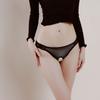 Adjustable Lace Transparent Crotchless Briefs Women Sexy Lingerie Open Crotch Panties Low Waist Exotic Underpants Female Intimat