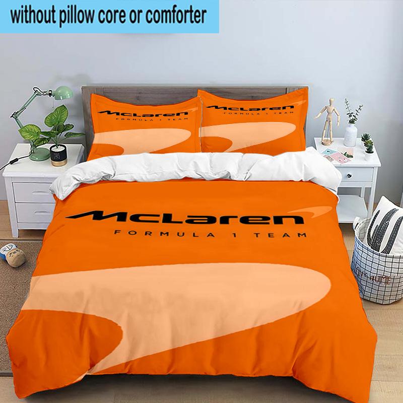 3PCS Mc-laren Printed 3PCS Bedding Set, Includes A Duvet Cover and Two Pillowcases for Bedroom, Suitable for All Seasons Fan Gifts
