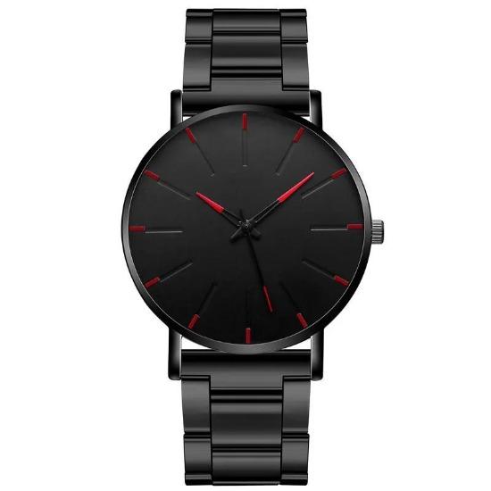 Luxury Watches for Men Luxury Fashion Mens Business Watch Ultra Thin Thin Stainless Steel Belt Quartz Wristwatch Reloj Hombre