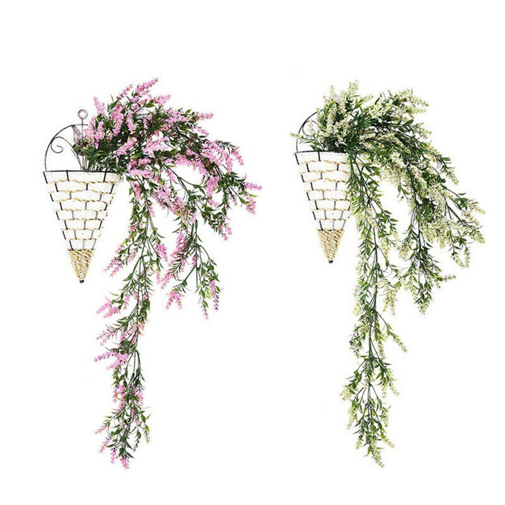 Decor DIY Craft Wedding Wreath Decoration Artificial Lavender Vine Flower Garland Fake Plants