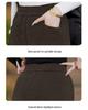Women's Stylish Straight-Leg Fleece-Lined Pants, 2026 Autumn/Winter Collection - Eight-Tenths Length for Outdoor Wear.
