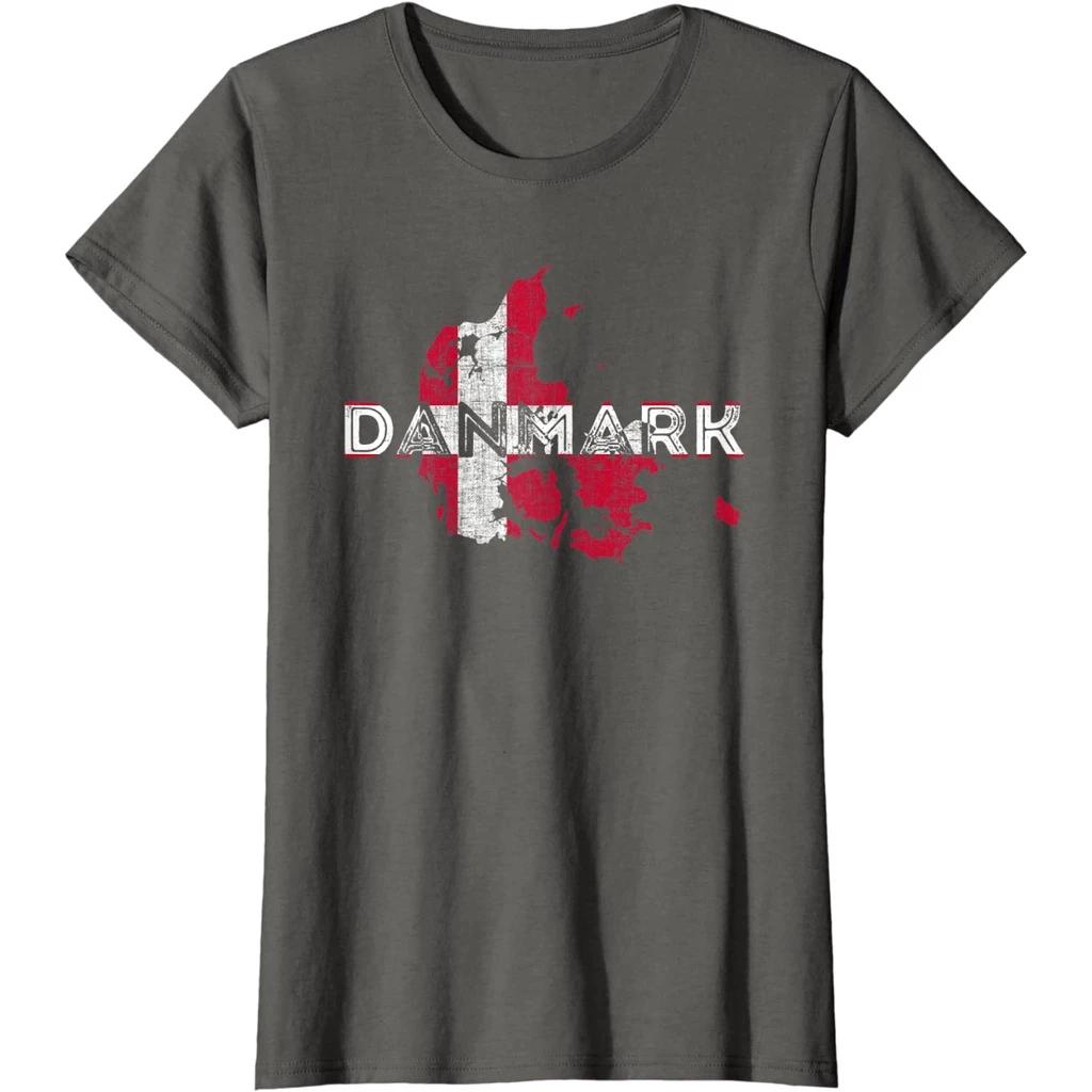 Дания Датский флаг ММА кикбоксинг UFC муай тай футболка карта ретро винтаж 3D принт — фото 5