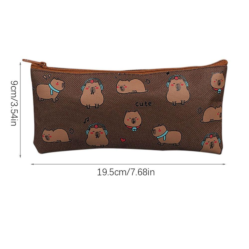 Multi-function Stationery Storage Bag Capybara Pen Bag Cartoon Pen Pouch