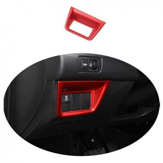 For Honda Accord 10th 2018- ABS Red Headlight Switch Control Frame Trim 1PCS