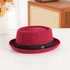 Wool Felt Bowler Hat with Textured Crown & Rolled Brim | British Vintage Style | Unisex Autumn Winter Casual Fedora