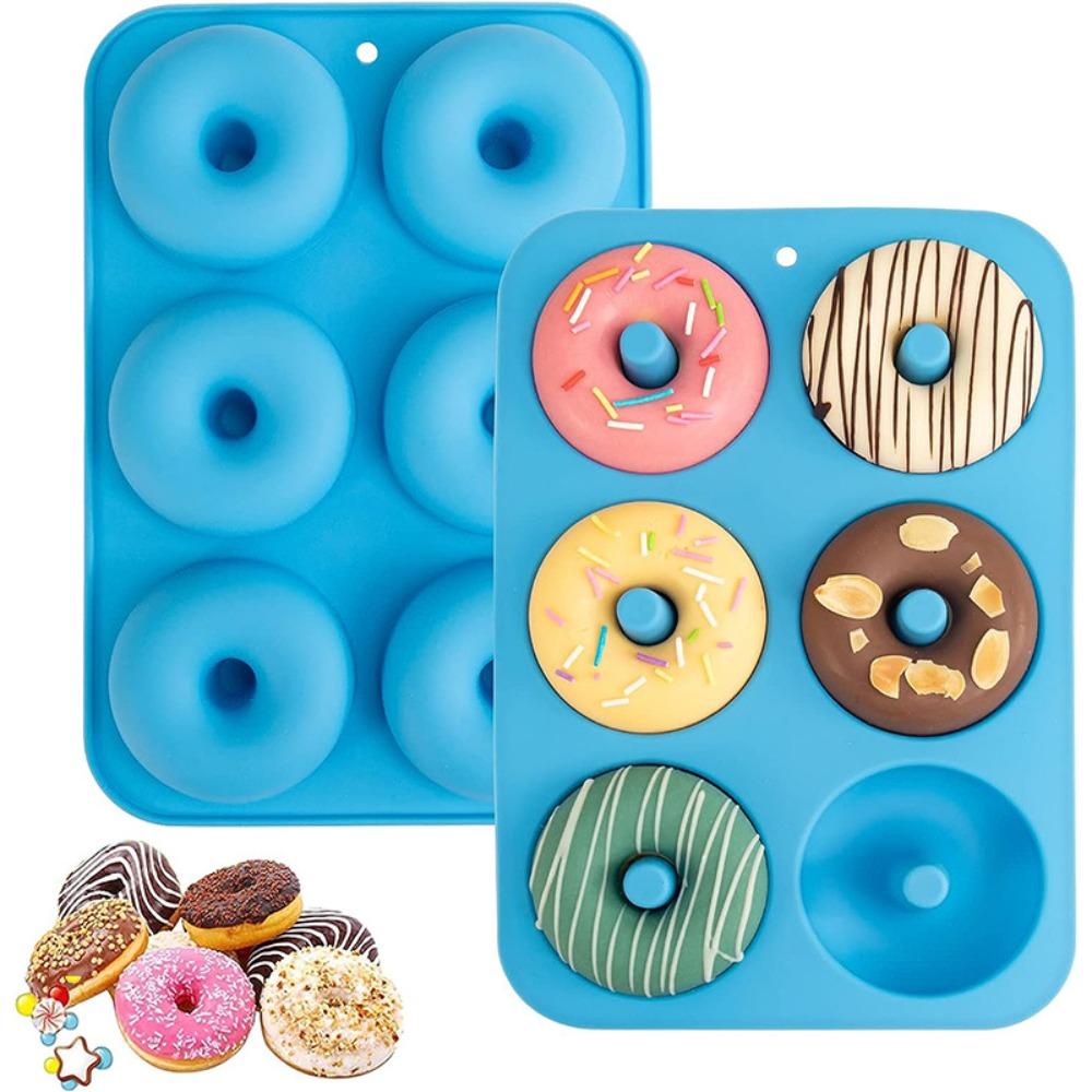 3PCS Soft Doughnut Mold Silicone Bread Mold Household Dessert Mold  Bakery