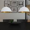 Vidaxl Lampy Sufitowe, 2 Szt., Regulowana Długość, Półokrągłe, Białe