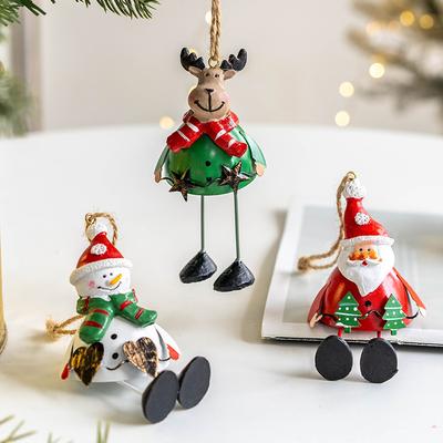 1PC Cute Old Man Snowman Elk Resin Small Pendant Hanging Foot Old Man Christmas Tree Decoration Pendant Christmas Tree Embellishment