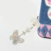 Elegant Butterfly Phone Lanyard Multipurpose Phone Charm Ornament Acrylic Pendant Mobile Accessory for Women Daily Use
