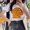 Satan Demon T-Shirt Women Grim Reaper Satanist Hell Satanism Hrajuku T-Shirt Horror Funny