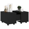  Coffee Table, Black, 60x60x38 Cm, Wood-based Material