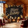 Gold Balloon Party Background 1pc - Studio Photo Prop