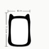 High Quality Transparent Card Holder Simple Portable Card Bag ID Card Cover Office Supplies