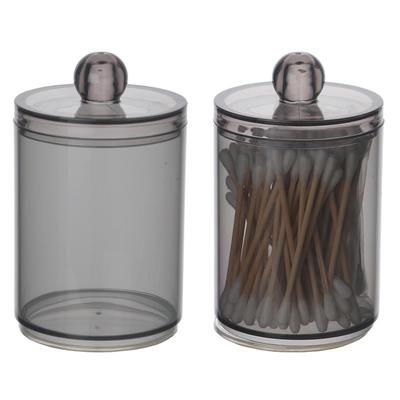 Organizzatore Trucco Per Dischetti di Cotone Gioielli Scatola Porta Cosmetici Contenitore per Cotton Fioc Donne Portaoggetti Organizzatore Trucco Organizzatore da Bagno