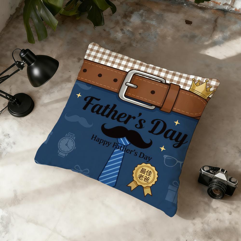 Happy Fathers Day Gift cushion cover Home Office Convenient Nordic Simplicity Hit With Zipper Cushion Cover