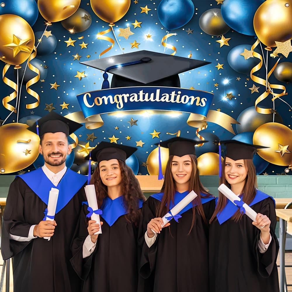1 Graduation Party Banner, Polyester Durable Wall Decor, Suitable for Room, Photo Studio, Home and Outdoor Lawn Decoration