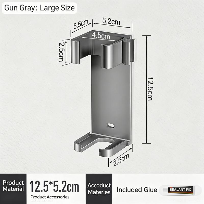 Multi Functional Wall Mount Hair Curling Iron Holder Adhesive Hair Straightener Storage Rack for Salon Vanity