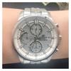 Casio EDIFICE Series Solar Waterproof Sapphire Mirror Quartz Movement Steel Strap Japanese and Korean Watch Men's Watch Silver Dial EFB-610SBD-7AVUPR