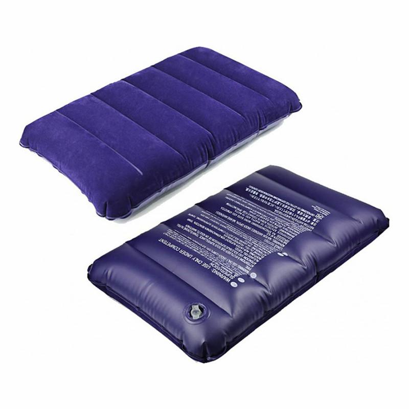 

Ultralight Inflatable Camping Travel Pillow Portable Comfortable Backpacking Pillow for Neck Lumbar Support Camp Sleeping JF060 46x30cm синий