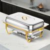 Chafing Dishes for Buffet 8 Qt High Grade Chafing Dish Buffet Set Full Size Pan Rolled-Edge Design Food Warmers for Parties Buf