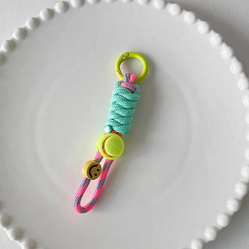 Módní klíčenka kreativní pletená klíčenka na šňůrku pro pouzdro na telefon pro ženy proti ztracení uzlu lano popruh klíčenky od auta diy příslušenství