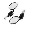 1 Pair 7/8" Motorcycle Rearview Mirror Round Handlebar Bar End Rear View Mirrors Motorbike Side Mirror