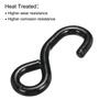 Uxcell Ratchet Strap S-Hooks, Load Capacity 3306 Lbs, 116mm Length, 25mm Length, for Tie-Down Webbing, Car, Truck, Trailer, 4 Pieces