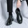 New Men's Breathable Leather Shoes Brown/Black Soft Leather Soft Bottom Spring Best Man Men's Business Formal Wear Casual Shoe