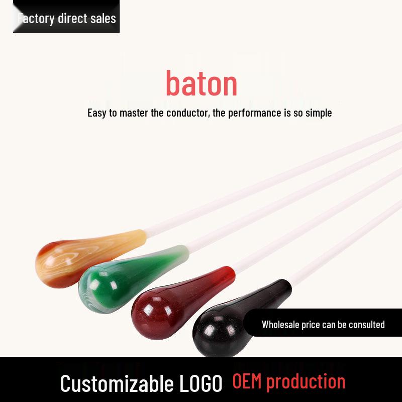 Colored Concert Conductor s Baton – Musical Instrument Accessory Resin Green